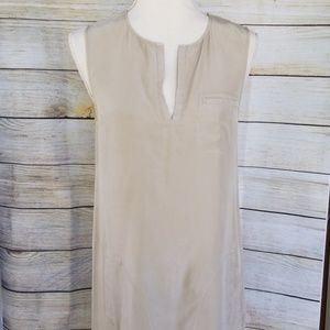 Theory Flax Silk Shift Dress